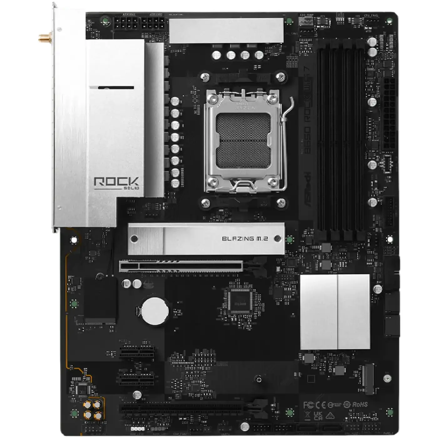 Купити Материнська плата ASRock B650 ROCK WIFI 7 (sAM5, AMD B650, DDR5, ATX) - фото 3