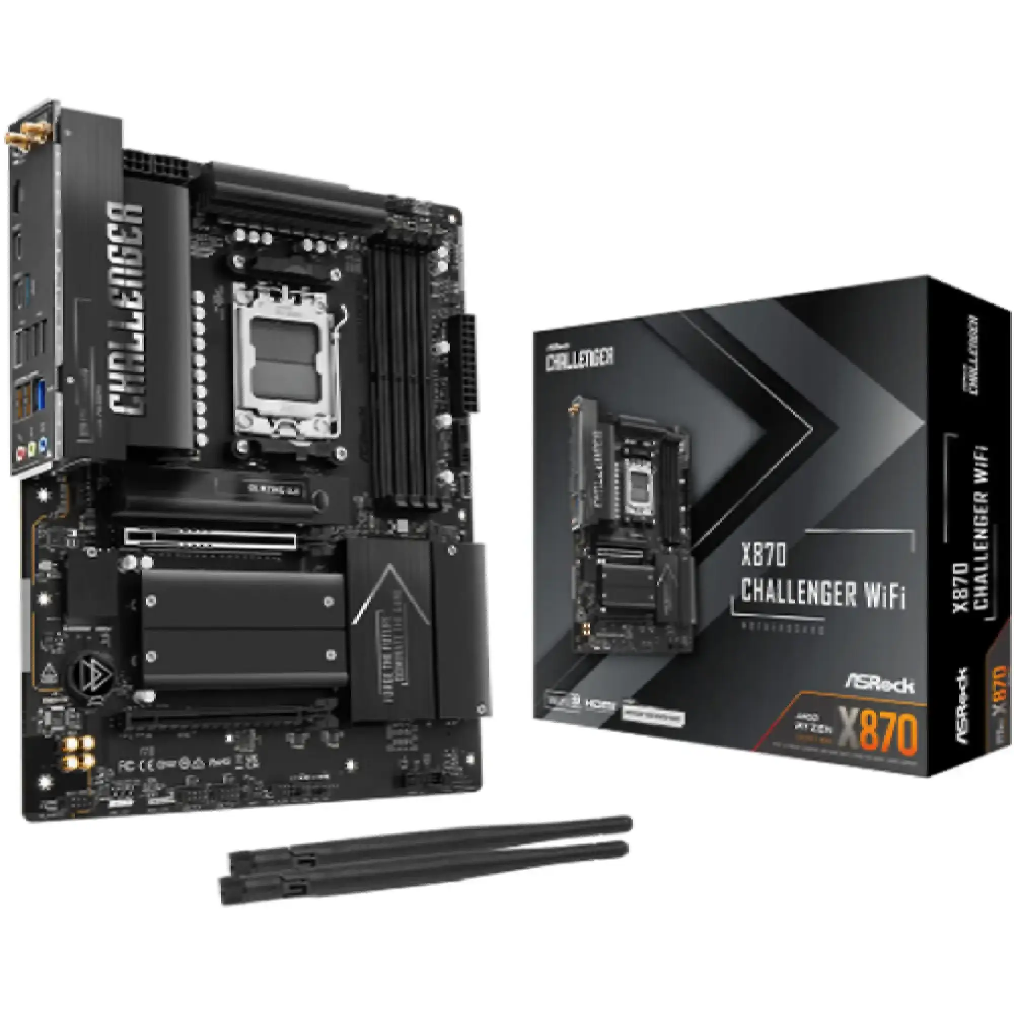 Купити Материнська плата ASRock X870 Challenger WIFI (sAM5, AMD X870, DDR5, ATX) - фото 1