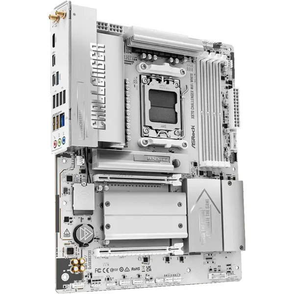Купити Материнська плата ASRock X870 Challenger WIFI White (sAM5, AMD X870, DDR5, ATX) - фото 5