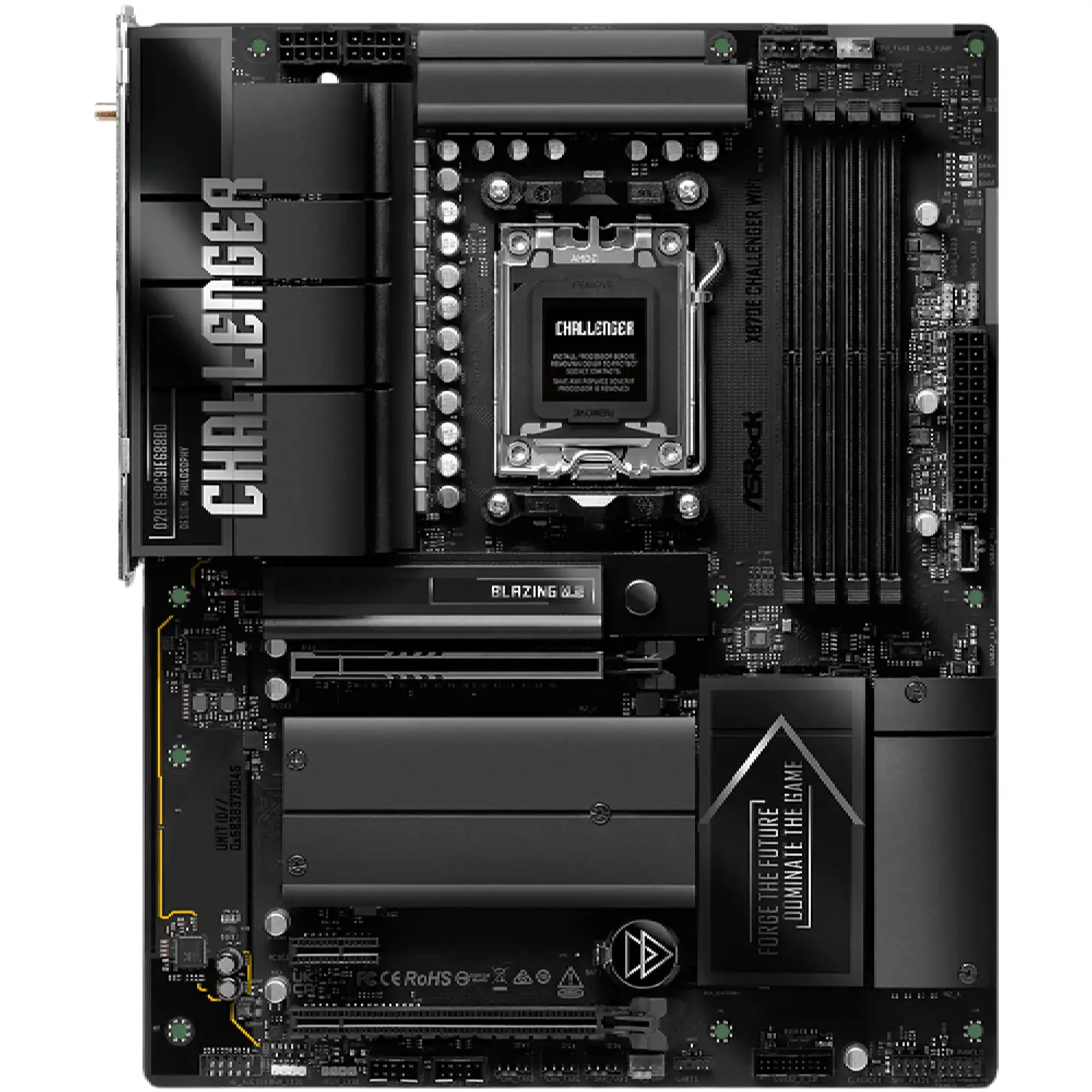 Купити Материнська плата ASRock X870E Challenger WIFI (sAM5, AMD X870E, DDR5, ATX) - фото 4