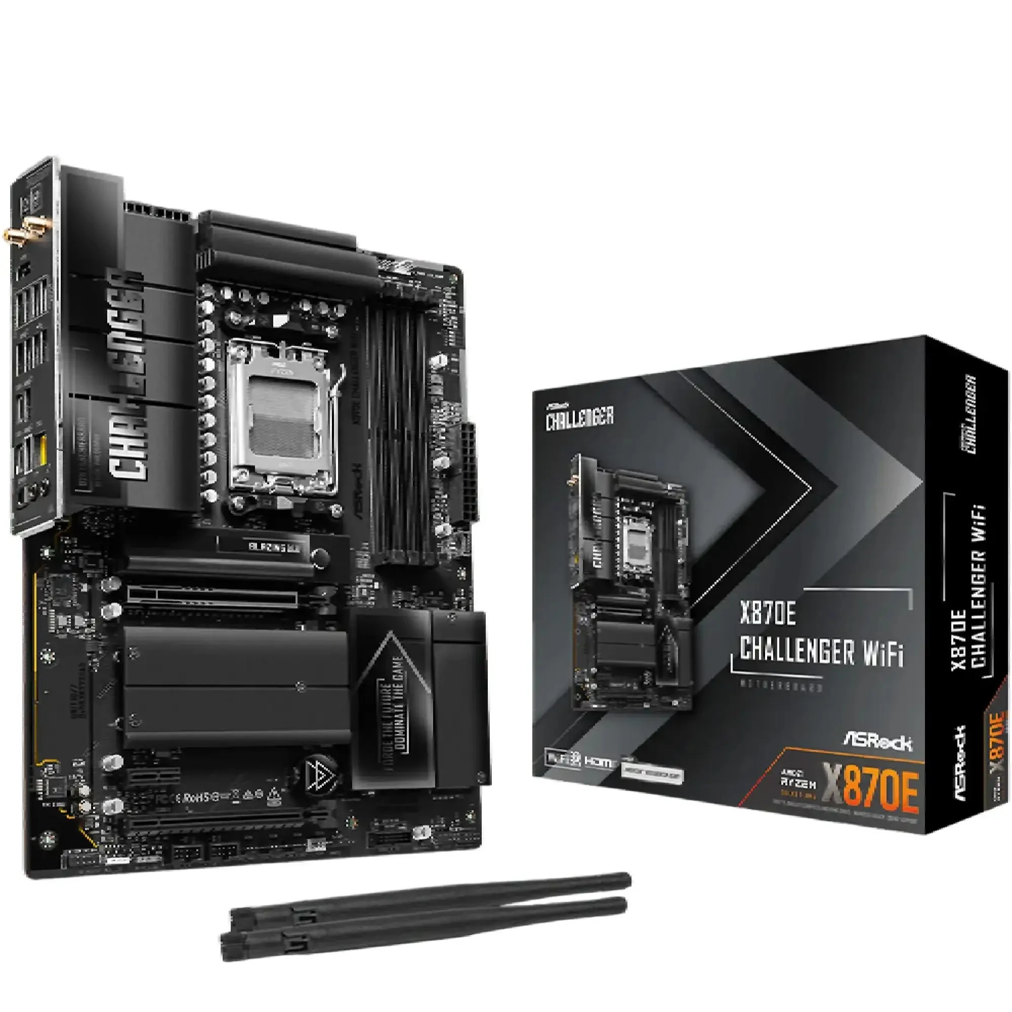 Купити Материнська плата ASRock X870E Challenger WIFI (sAM5, AMD X870E, DDR5, ATX) - фото 1