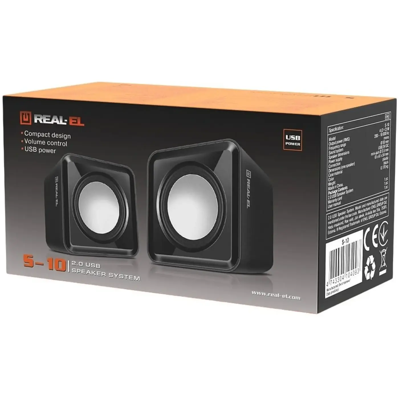 Купить Акустическая система REAL-EL S-10 USB Black (EL121100020) - фото 6