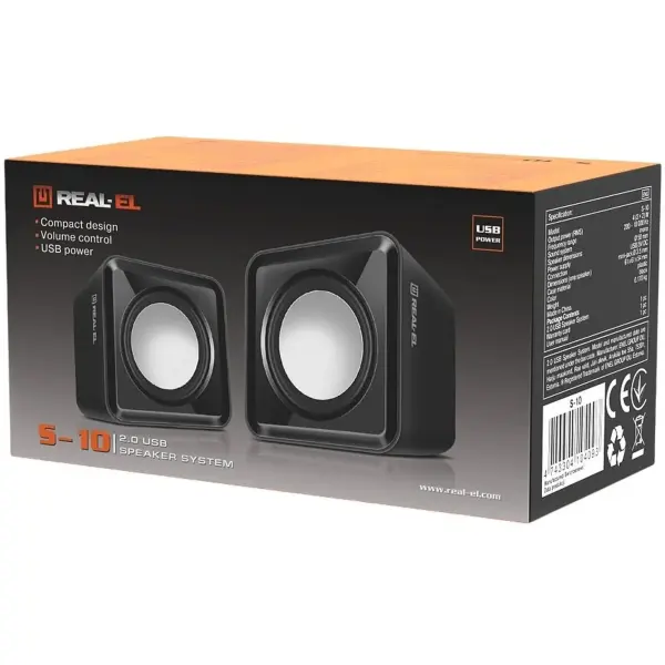 Купить Акустическая система REAL-EL S-10 USB Black (EL121100020) - фото 6