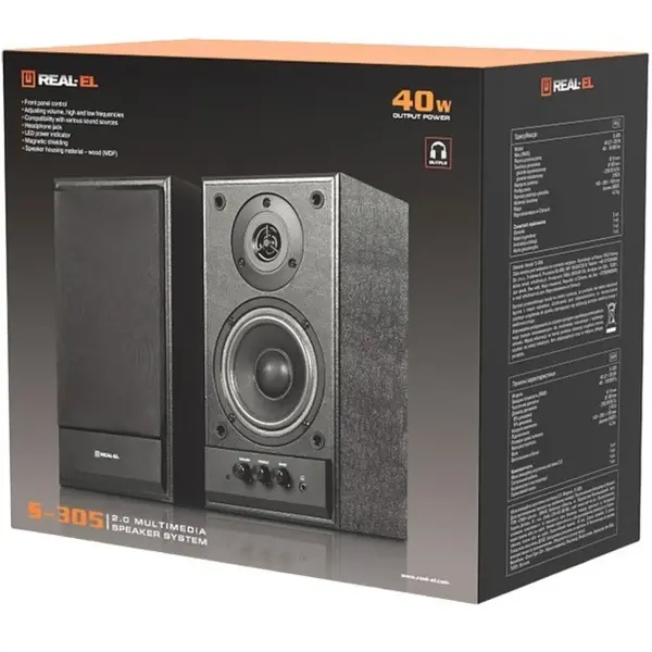 Купить Акустическая система REAL-EL S-305 Black (EL121200012) - фото 7