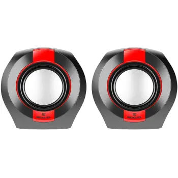 Купить Акустическая система REAL-EL S-50 black-red - фото 1