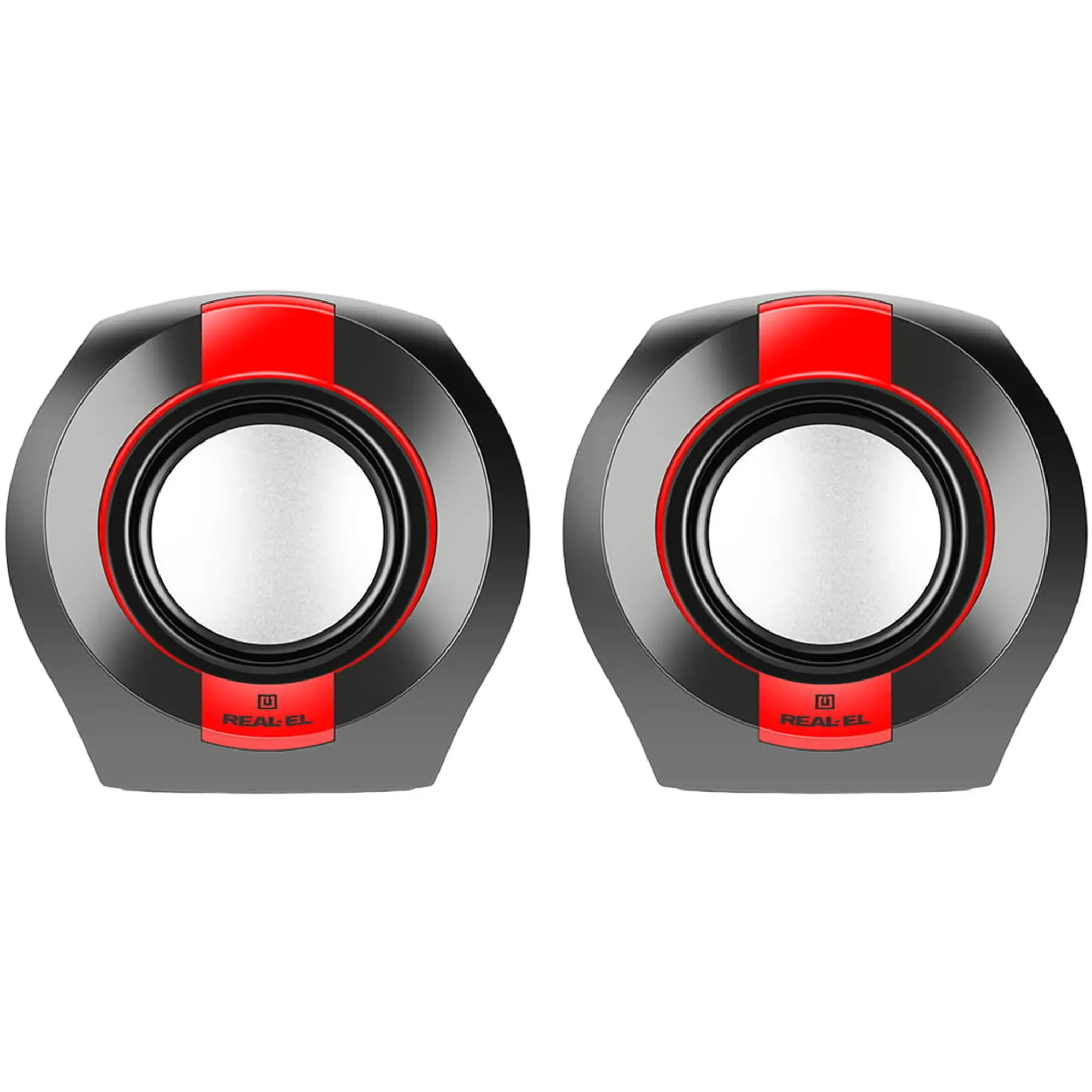 Купить Акустическая система REAL-EL S-50 black-red - фото 1