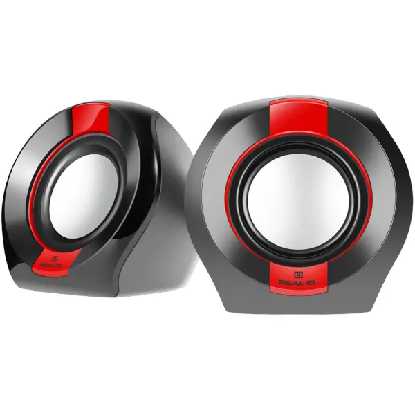 Купить Акустическая система REAL-EL S-50 black-red - фото 2