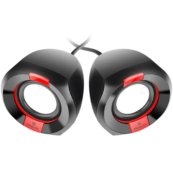 Купить Акустическая система REAL-EL S-50 black-red - фото 5