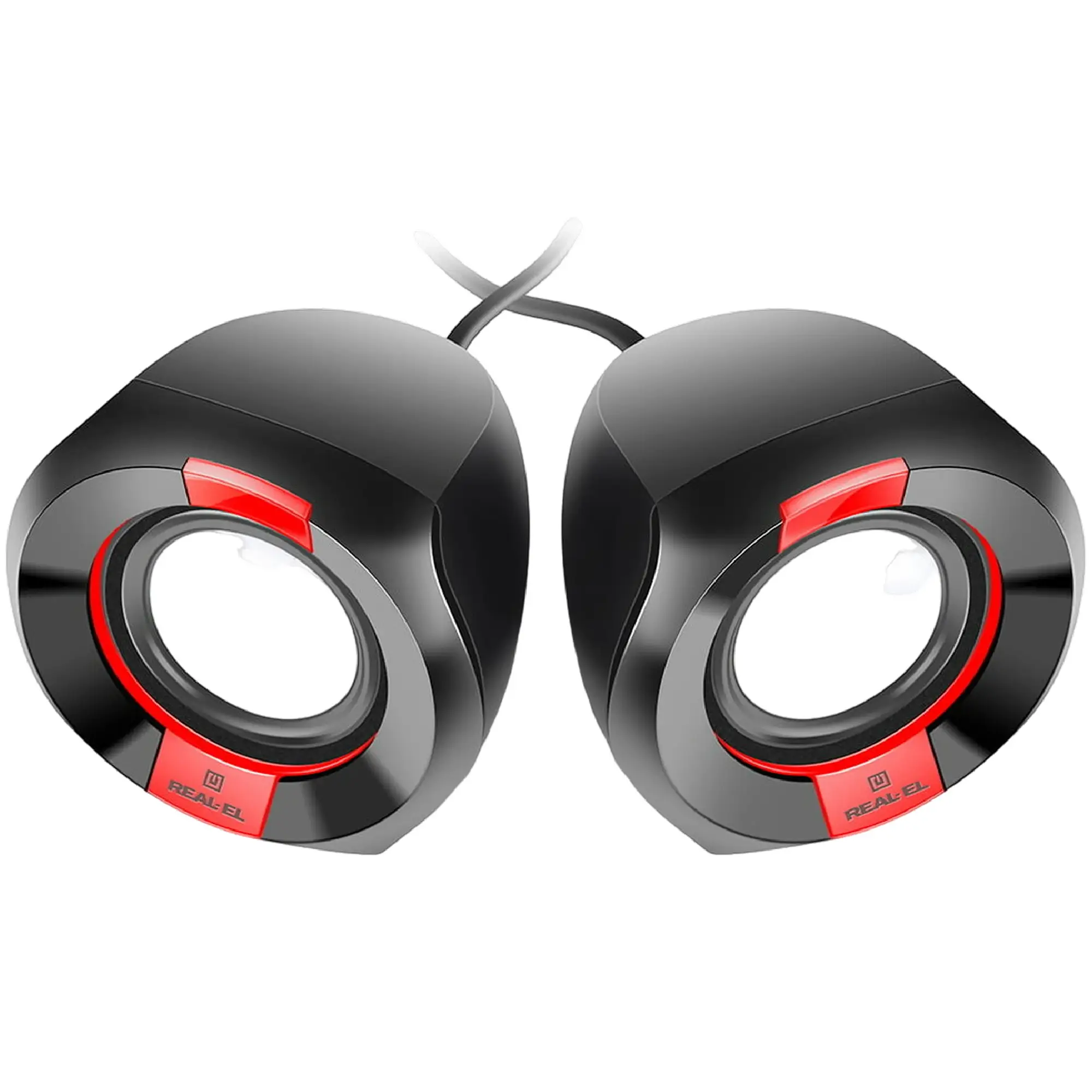 Купить Акустическая система REAL-EL S-50 black-red - фото 5
