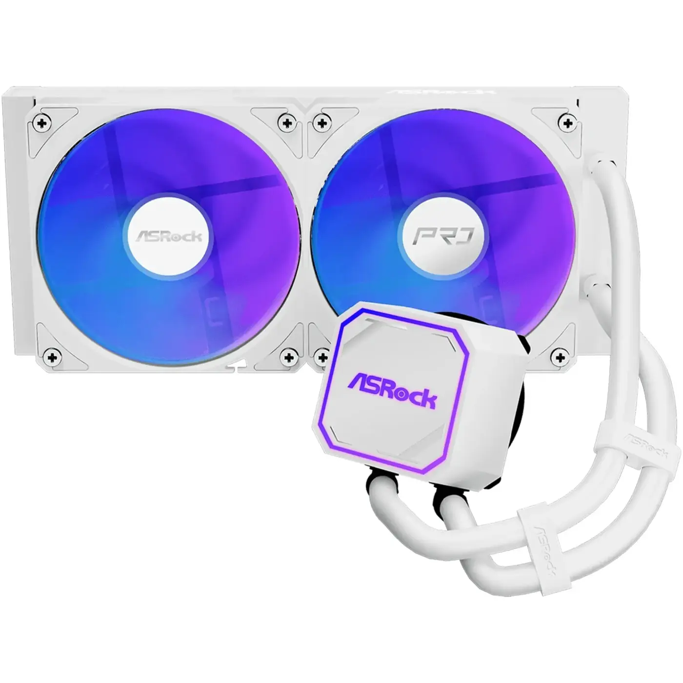 Купити Система водяного охолодження ASRock PRO WHITE 240 ARGB - фото 1