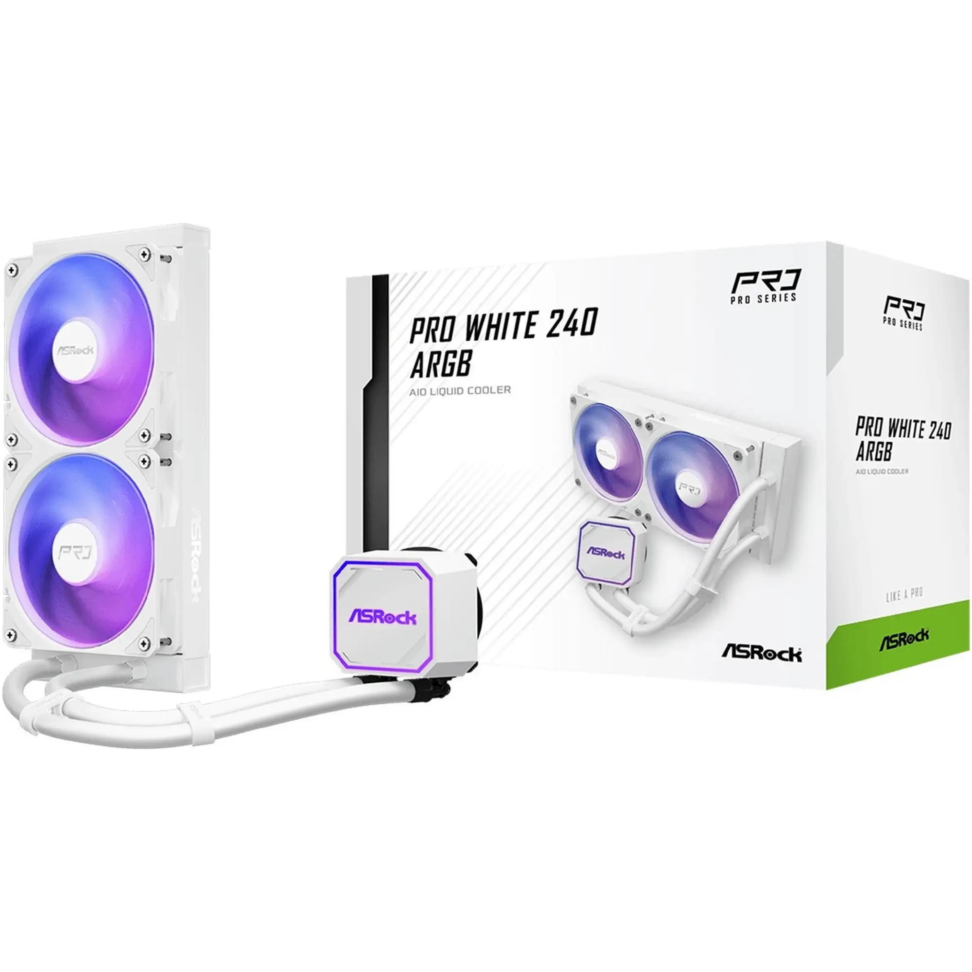 Купити Система водяного охолодження ASRock PRO WHITE 240 ARGB - фото 8