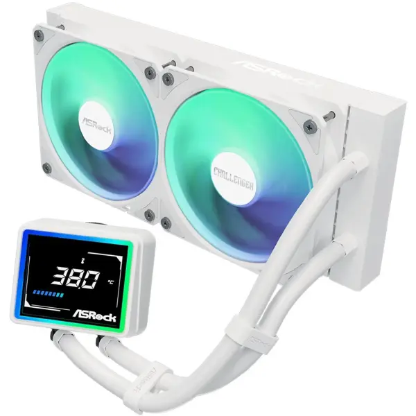 Купити Система водяного охолодження ASRock CHALLENGER WHITE 240 DIGITAL - фото 2