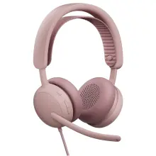 Купить Наушники Logitech Zone Wired 2 USB Rose (981-001620) - фото 2