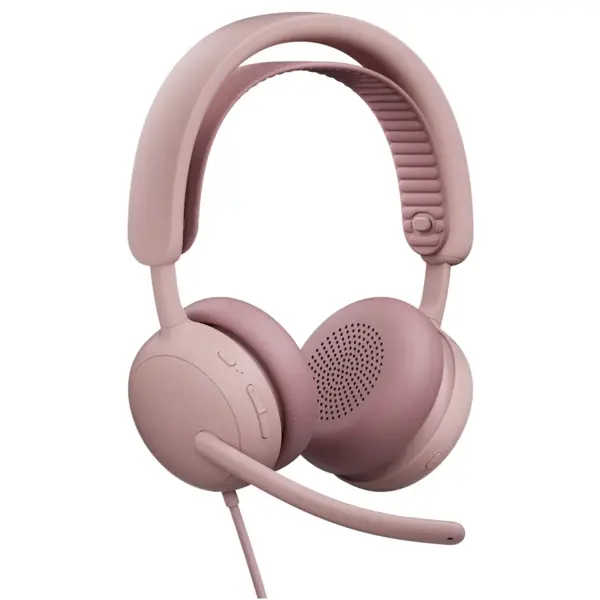 Купить Наушники Logitech Zone Wired 2 USB Rose (981-001620) - фото 2