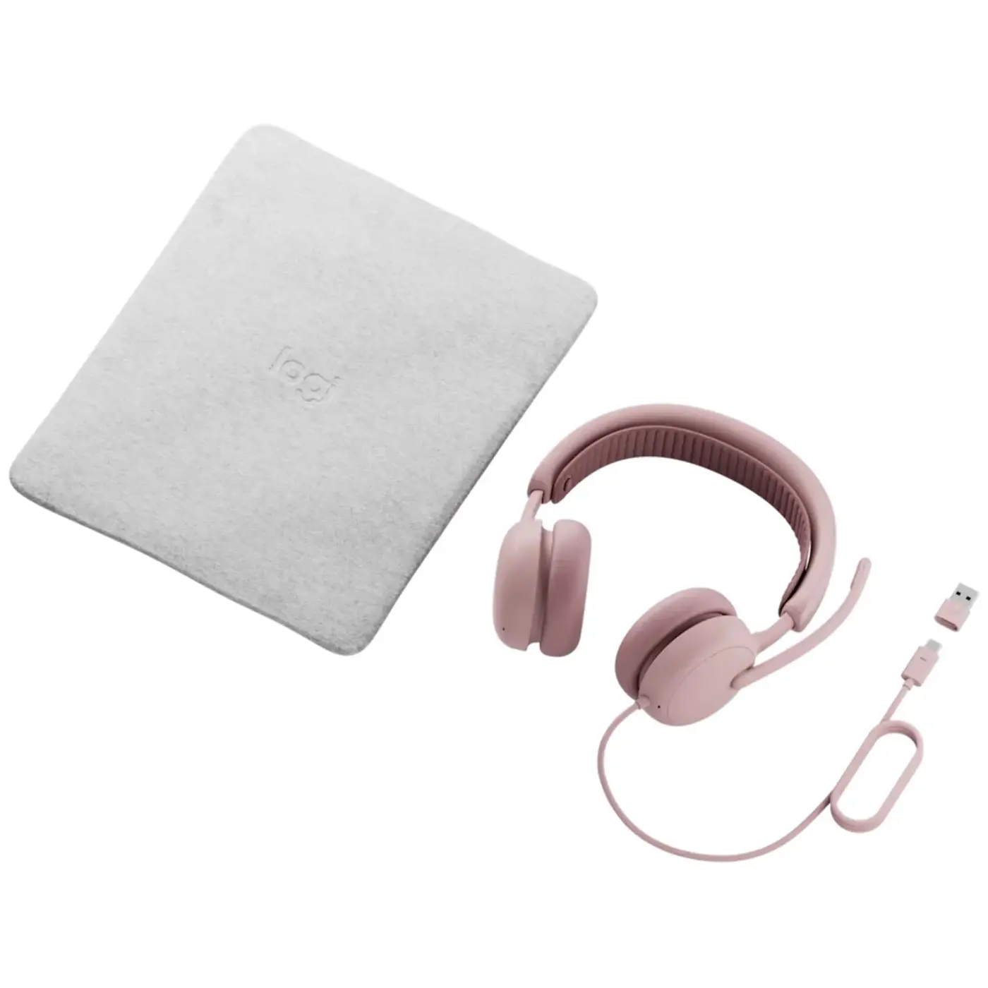 Купить Наушники Logitech Zone Wired 2 USB Rose (981-001620) - фото 4