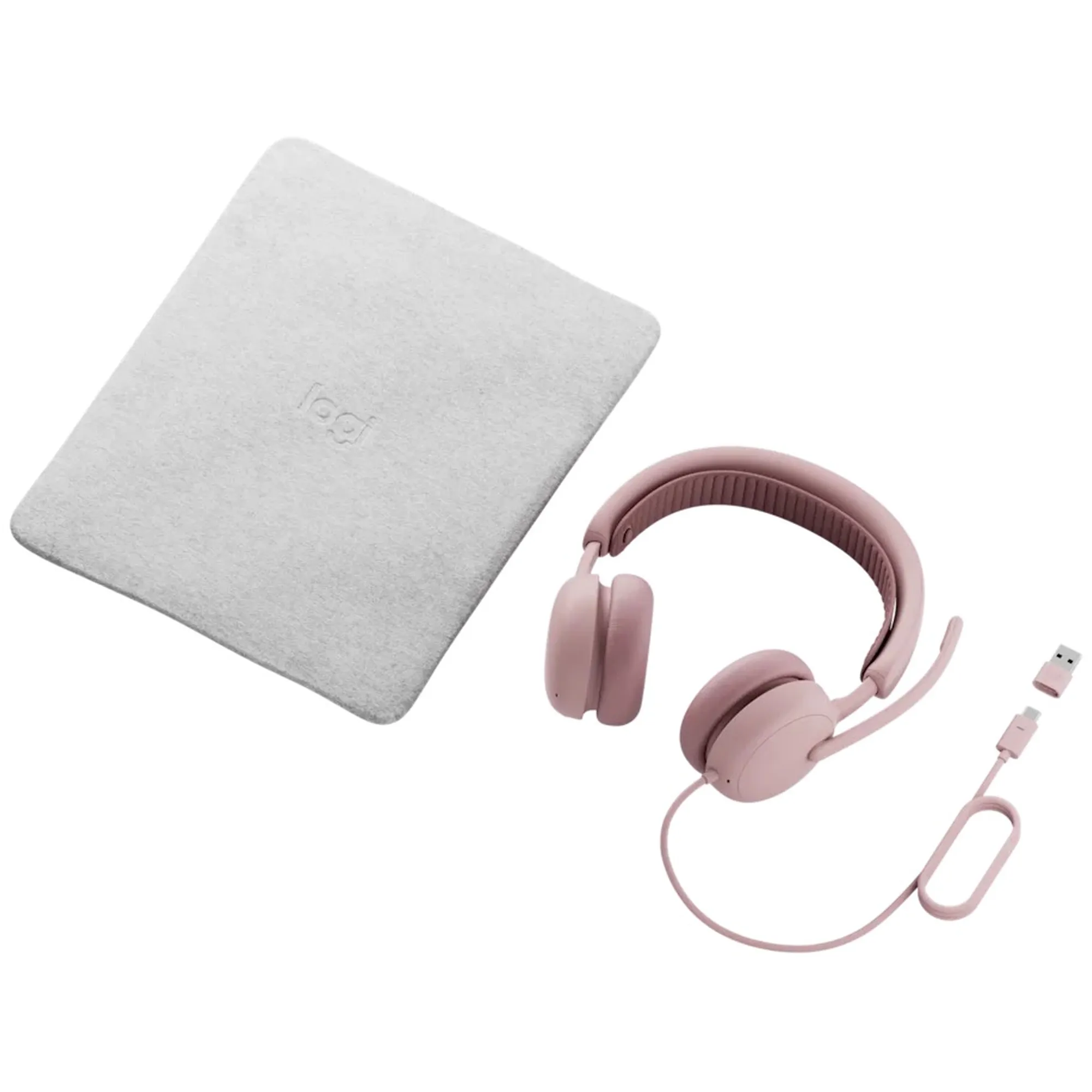 Купить Наушники Logitech Zone Wired 2 USB Rose (981-001620) - фото 4
