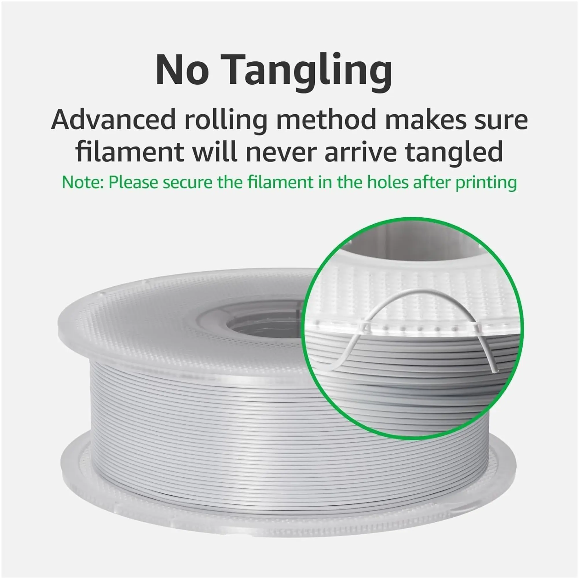 Купить PLA Basic Filament (пластик) для 3D принтера Bambu Lab 1кг, 1.75мм, омеловый зеленый (A00-G2-1.75-1000-SPL) - фото 7