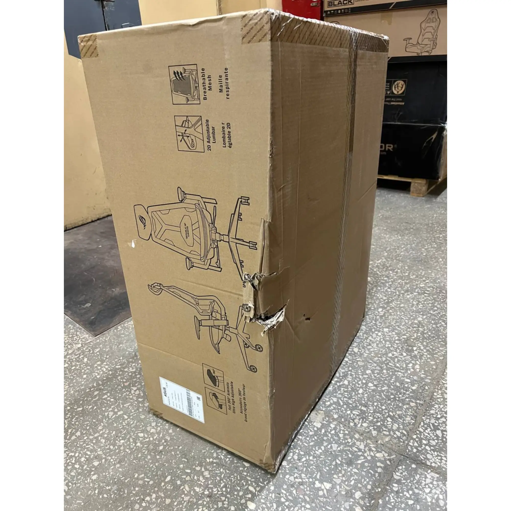 Купить Уценка Кресло для геймеров ASUS SL400C ROG DESTRIER CORE/BK/WW (S9G2PA000263YYC) - фото 7
