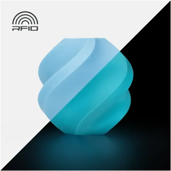 Купить PLA Glow Filament (пластик) для 3D принтера Bambu Lab 1кг, 1.75мм, синий (A12-B0-1.75-1000-SPL) - фото 3