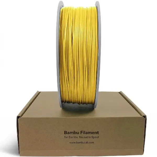 Купити PLA Sparkle Filament (пластик) для 3D принтера Bambu Lab 1кг, 1.75мм, класичний золотий (A08-Y1-1.75-1000-SPL) - фото 2