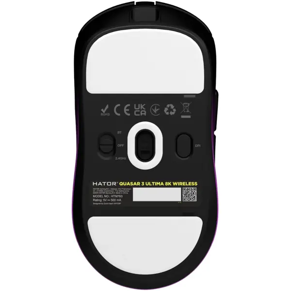 Купити Мишка Hator Quasar 3 Ultima 8K Wireless Black/Violet (HTM760) - фото 5