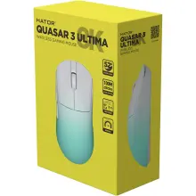 Купити Мишка Hator Quasar 3 Ultima 8K Wireless White/Mint (HTM761) - фото 6