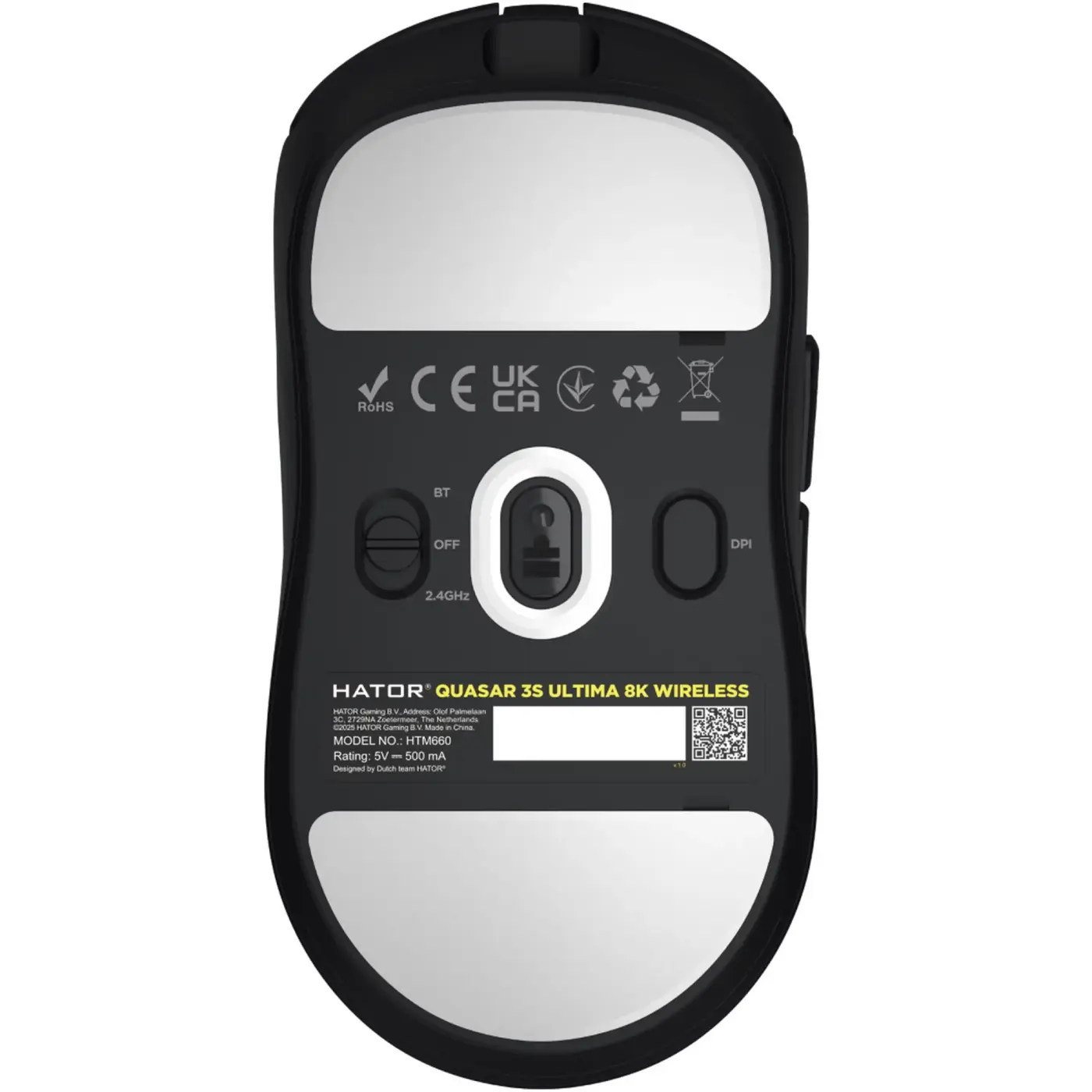Купити Мишка Hator Quasar 3S Ultima 8K Wireless Black (HTM660) - фото 5