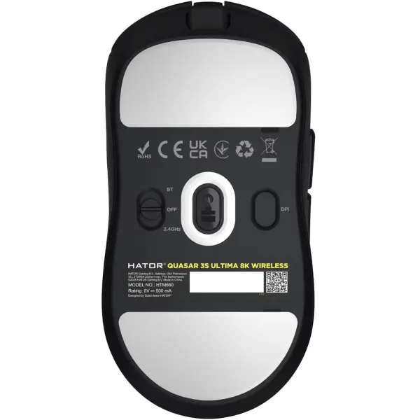 Купити Мишка Hator Quasar 3S Ultima 8K Wireless Black (HTM660) - фото 5
