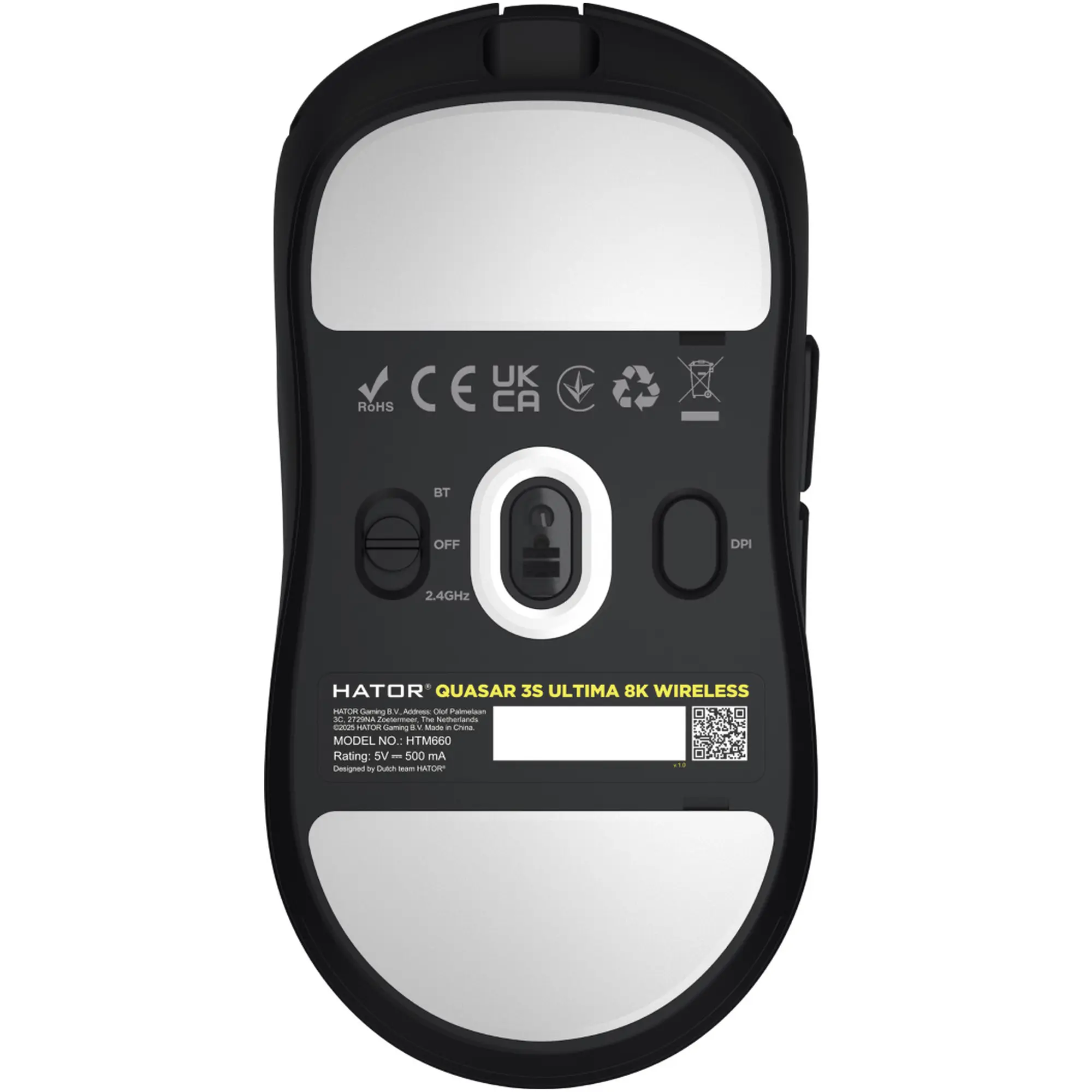Купити Мишка Hator Quasar 3S Ultima 8K Wireless Black (HTM660) - фото 5