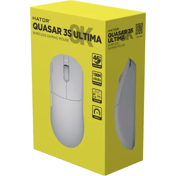Купити Мишка Hator Quasar 3S Ultima 8K Wireless White (HTM661) - фото 6