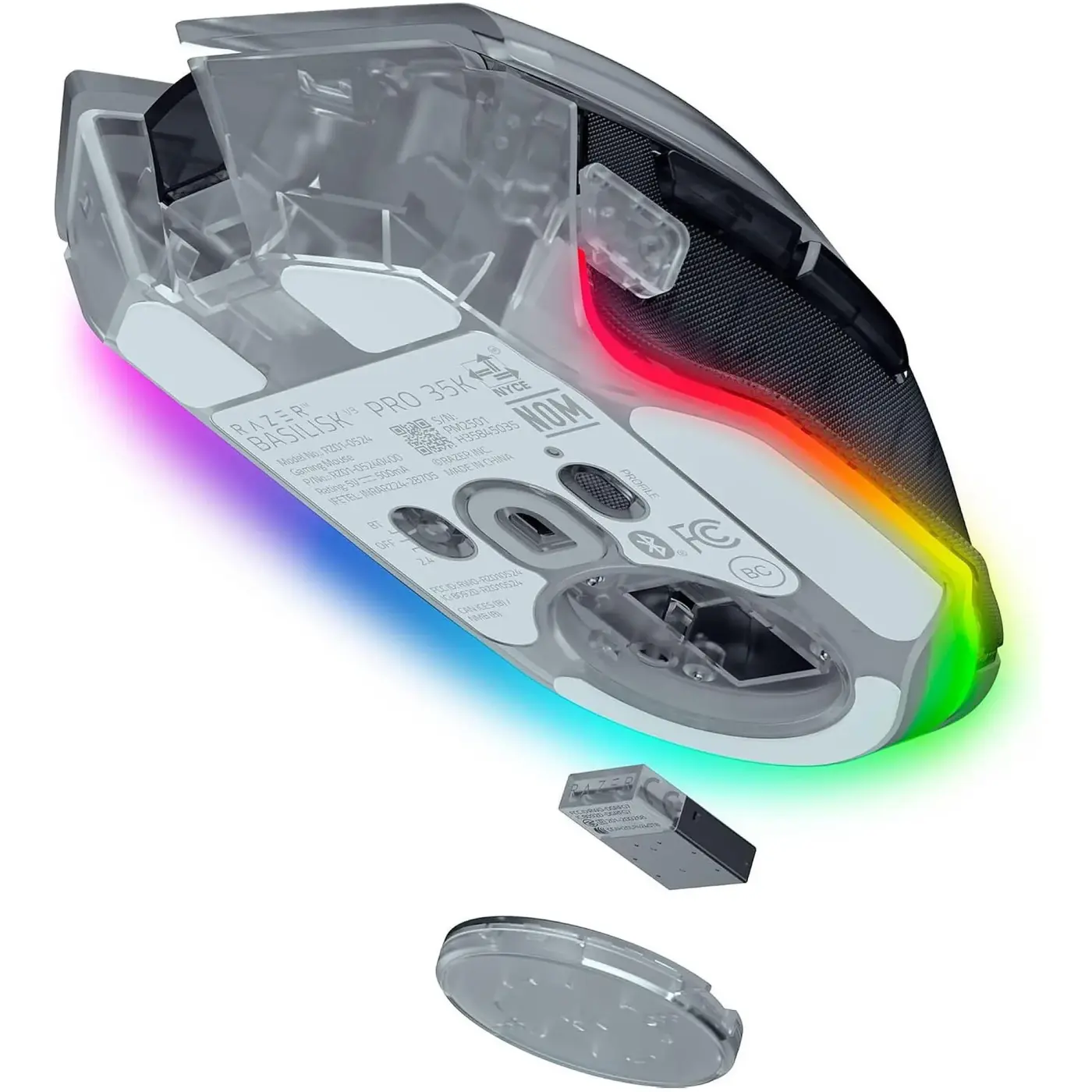 Купити Миша RAZER Basilisk V3 Pro 35K Phantom White Edition (RZ01-05240400-R3G1) - фото 5