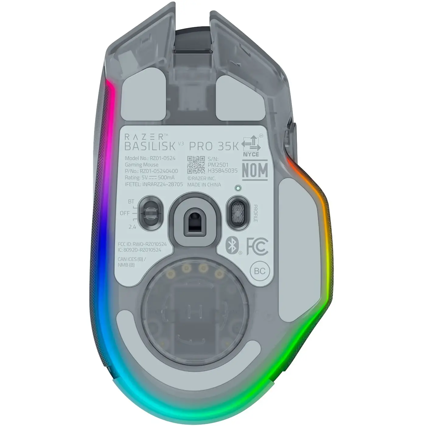 Купити Миша RAZER Basilisk V3 Pro 35K Phantom White Edition (RZ01-05240400-R3G1) - фото 6