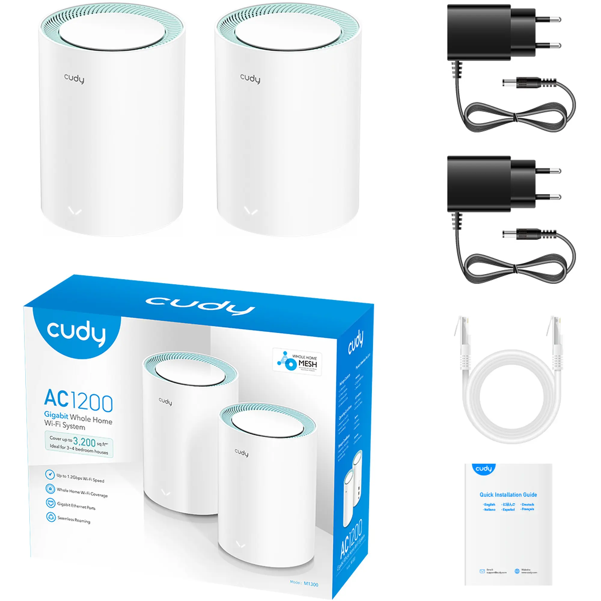 Купити Mesh-система Cudy M1300 2-Pack - фото 3