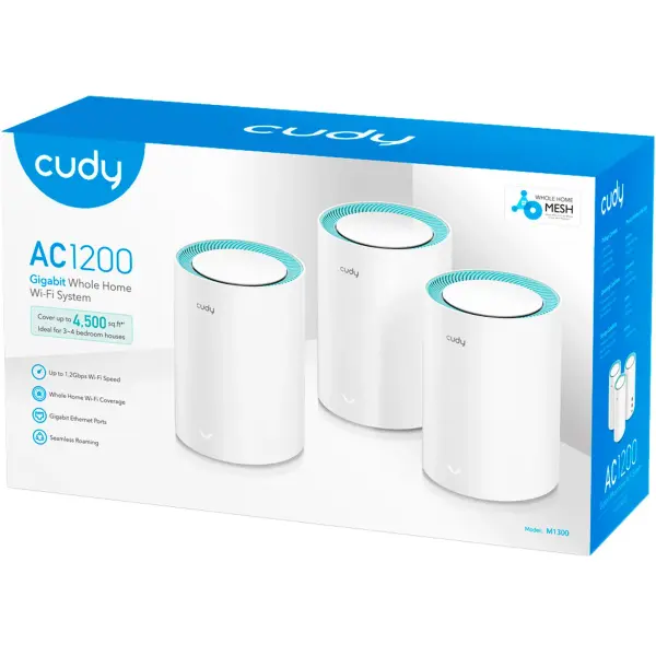 Купити Mesh-система Cudy M1300 3-Pack - фото 4