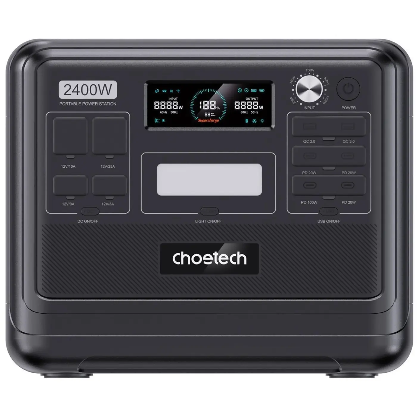 Купить Зарядная станция Choetech BS008 2400W 2048Wh WiFi+BT (BS008-BQB) - фото 2