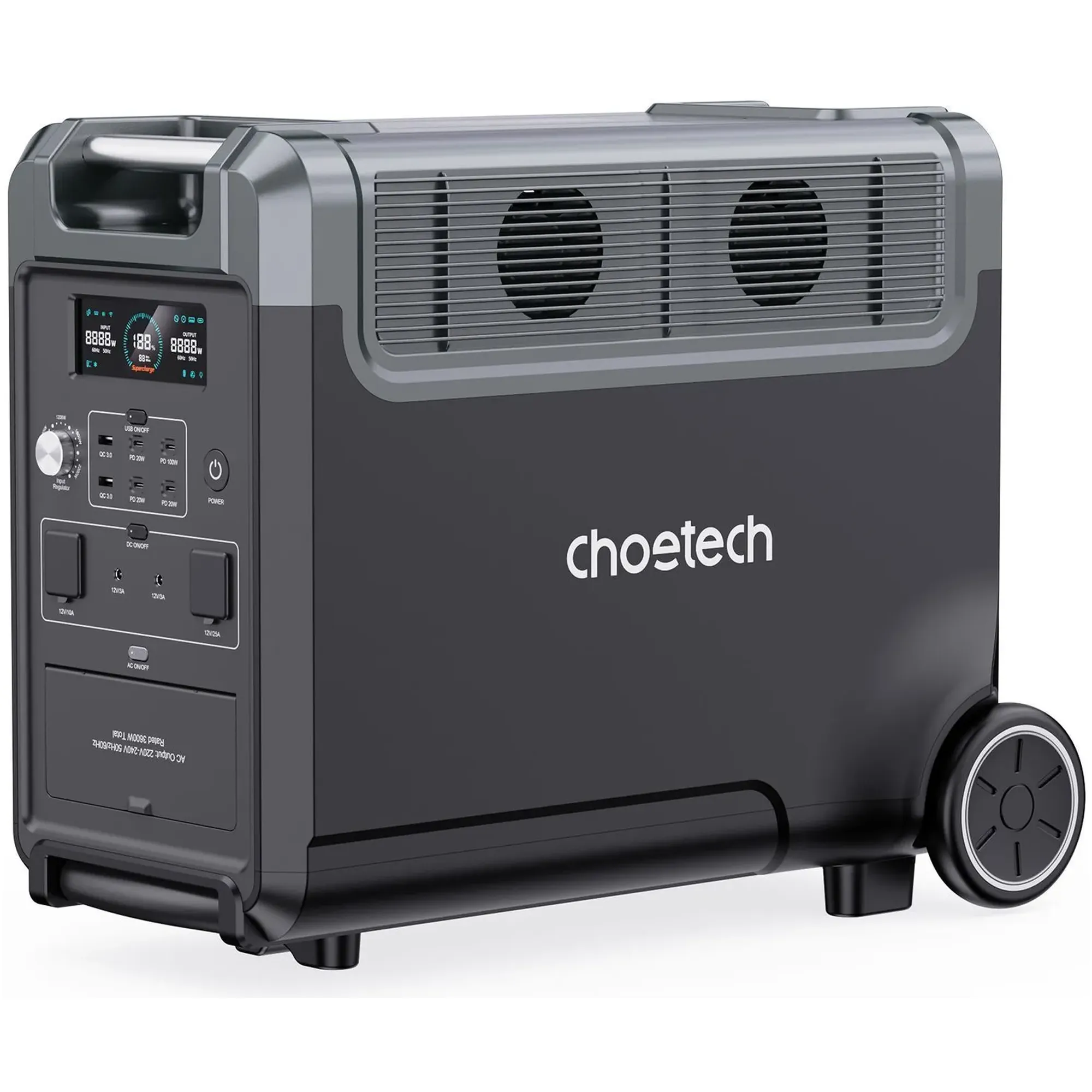 Купить Зарядная станция Choetech BS009 3600W 3840Wh (BS009-EU-BK) - фото 1