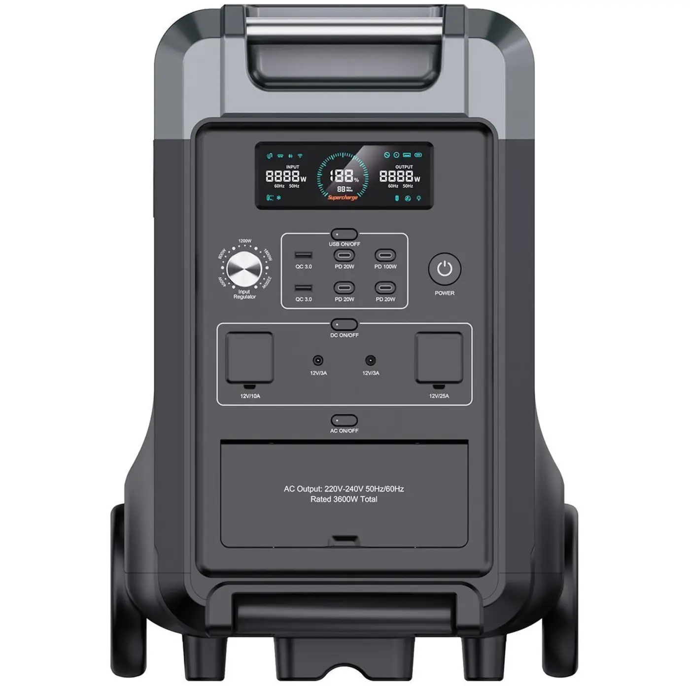 Купить Зарядная станция Choetech BS009 3600W 3840Wh (BS009-EU-BK) - фото 2