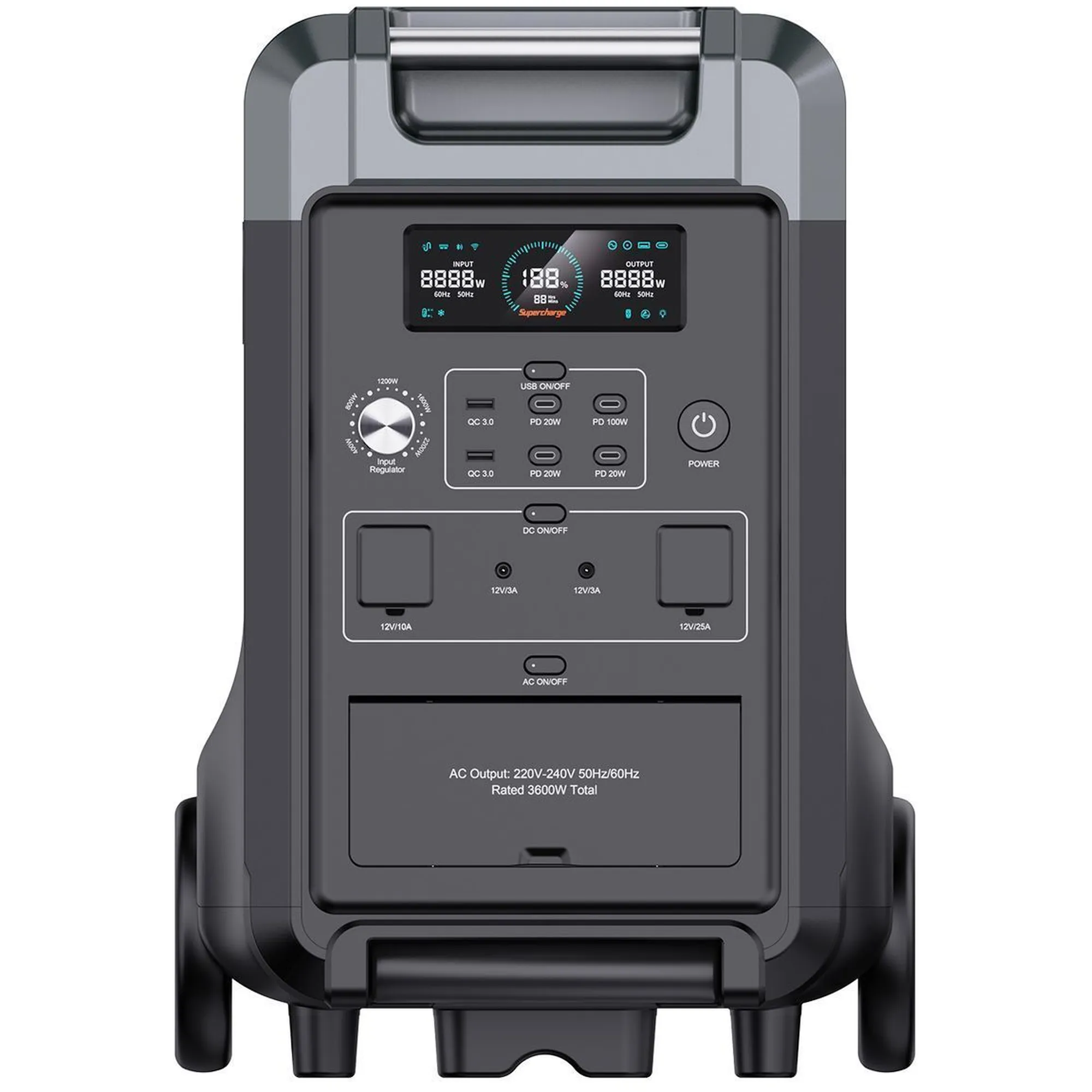Купить Зарядная станция Choetech BS009 3600W 3840Wh (BS009-EU-BK) - фото 2