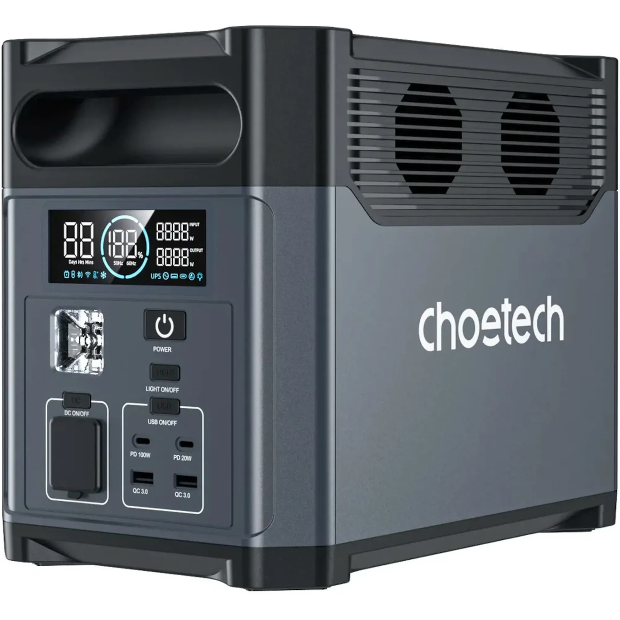 Купить Зарядная станция Choetech BS061 1200W 1024Wh (BS061) - фото 1