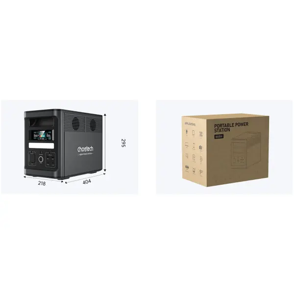 Купить Зарядная станция Choetech BS065 1800W 1536Wh (BS065-EU-BK) - фото 4