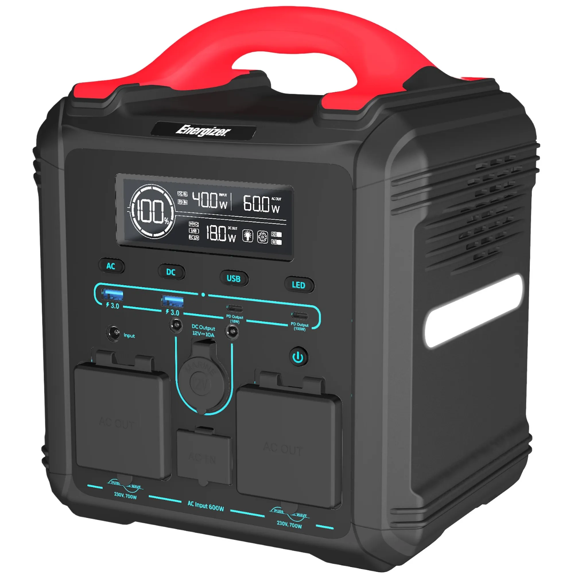Купить Зарядная станция Energizer 700W 551Wh (PPS550W1F) - фото 2