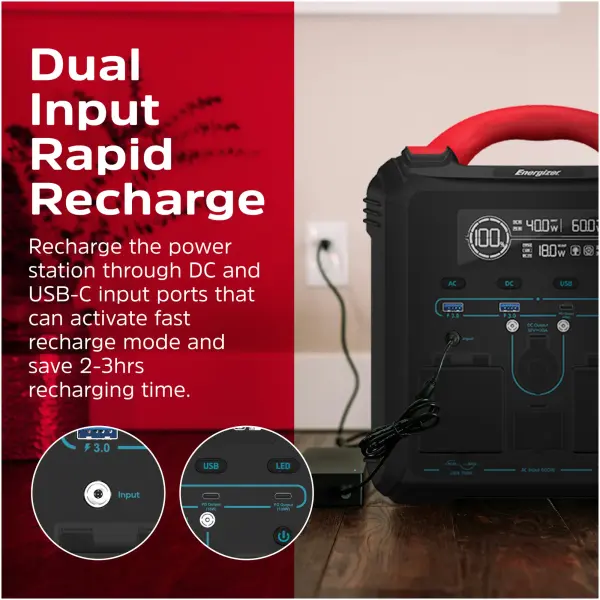 Купить Зарядная станция Energizer 700W 551Wh (PPS550W1F) - фото 8