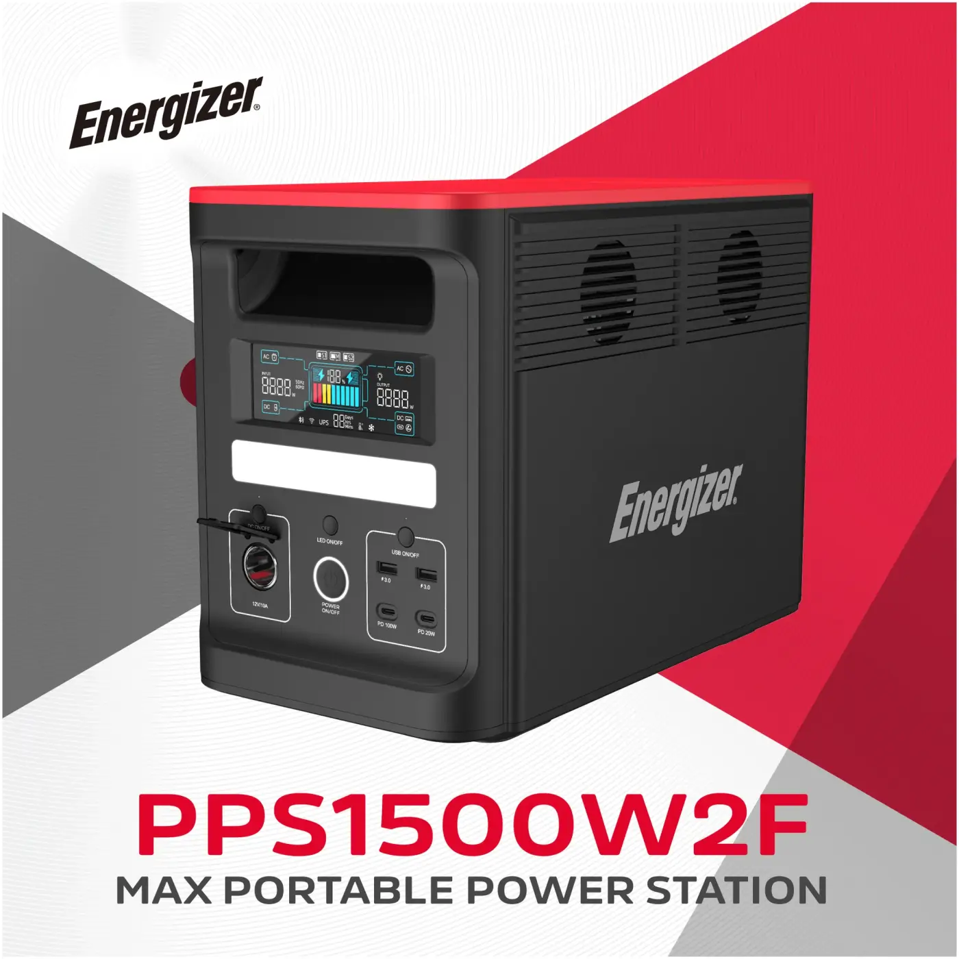 Купить Зарядная станция Energizer 1800W 1536Wh (PPS1500W2F) - фото 2
