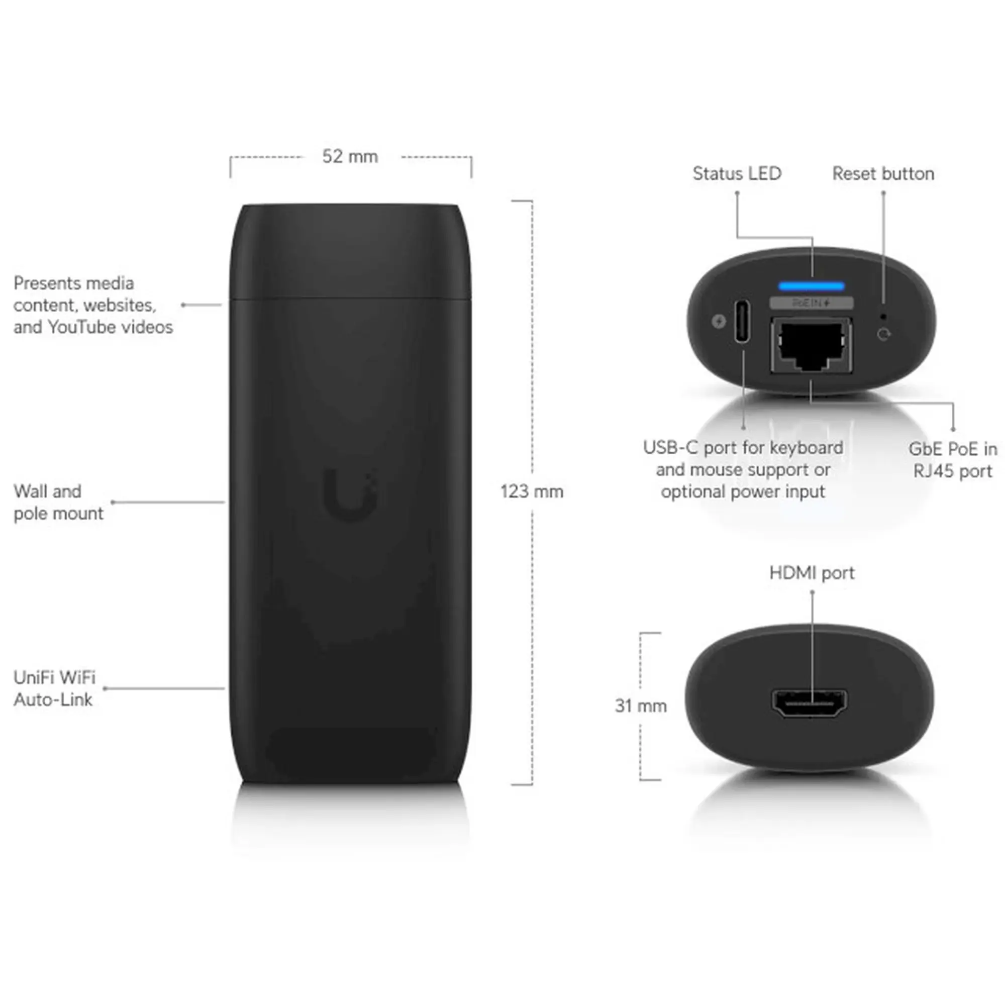 Купить Медиаплеер Ubiquiti Display Cast Pro (UC-CAST-PRO) - фото 6