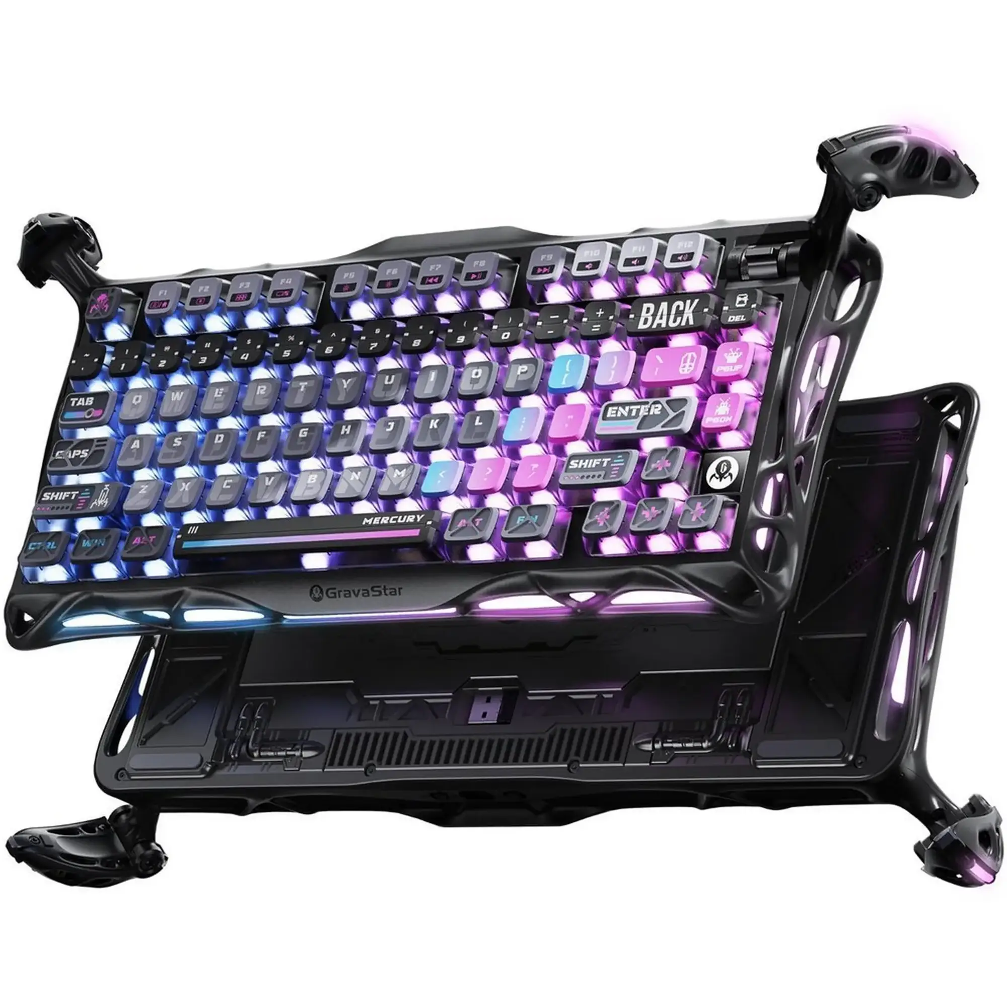 Купить Клавиатура Gravastar Mercury K1 Pro TKL Cyberpunk (GSK1PRO_CBLK) - фото 3
