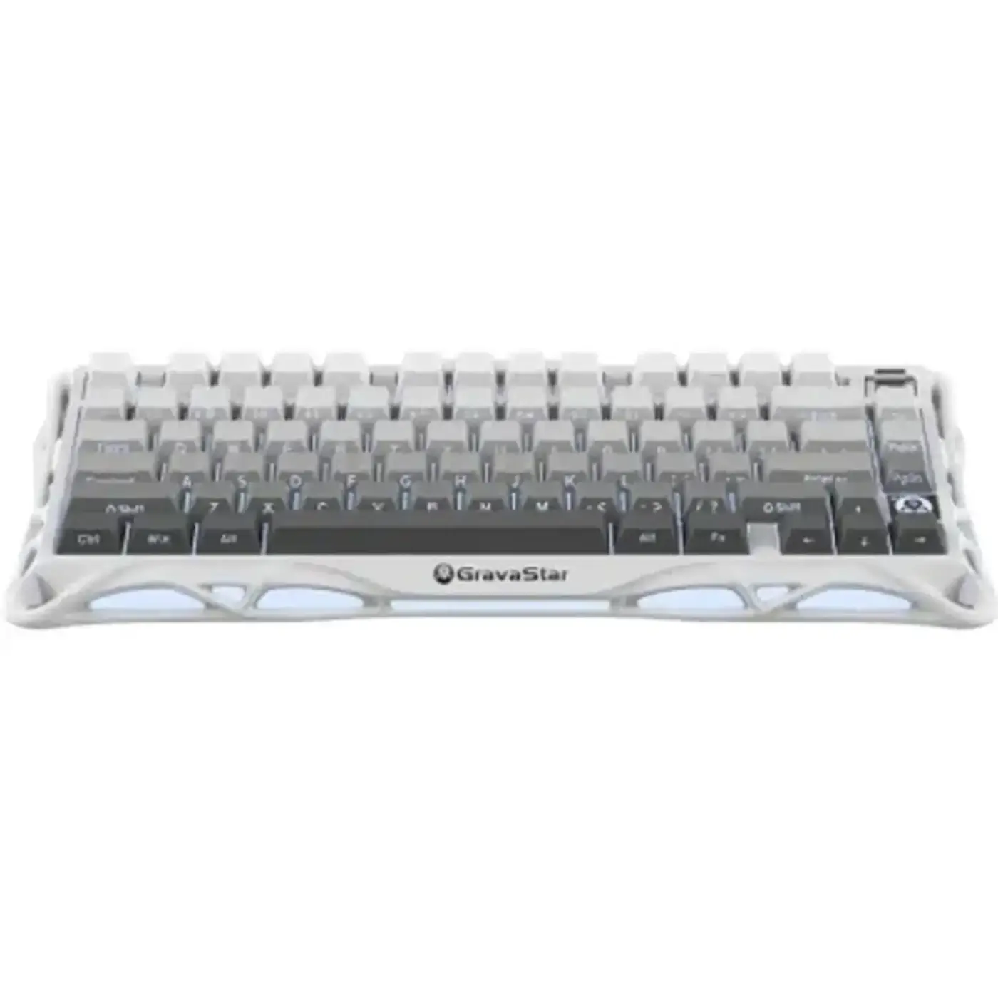 Купить Клавиатура GravaStar Mercury K1 TKL Wireless/Bluetooth/USB UA White (GSK1_GWHT) - фото 1