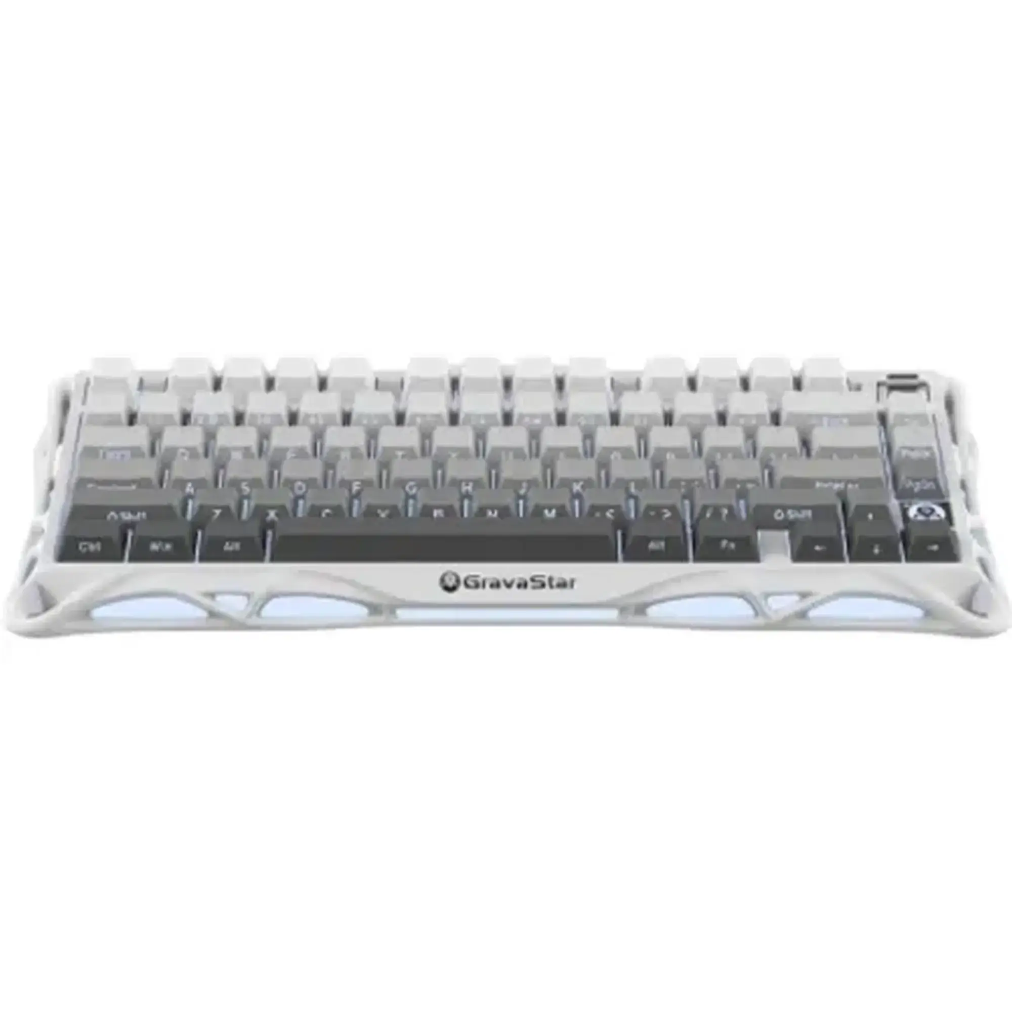 Купить Клавиатура GravaStar Mercury K1 TKL Wireless/Bluetooth/USB UA White (GSK1_GWHT) - фото 1