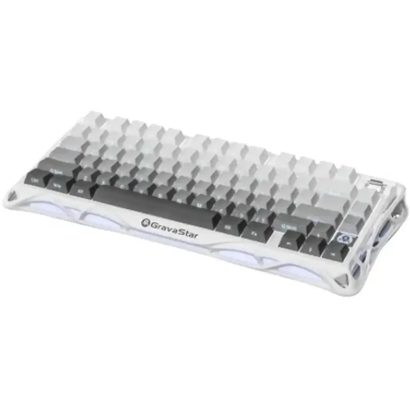Купить Клавиатура GravaStar Mercury K1 TKL Wireless/Bluetooth/USB UA White (GSK1_GWHT) - фото 2