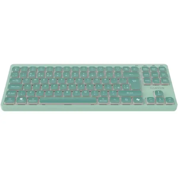 Купить Клавиатура Canyon OnType 10 TKL Mechanical Silent Low-profile USB UA Green (CNS-HKB10GR) - фото 2