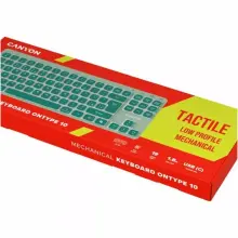 Купить Клавиатура Canyon OnType 10 TKL Mechanical Silent Low-profile USB UA Green (CNS-HKB10GR) - фото 5